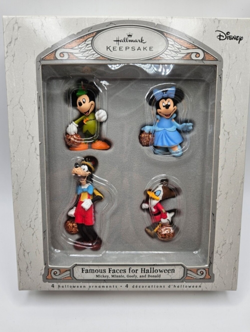 Hallmark Disney Halloween Ornament Set - 2007 Famous Faces - NWT
